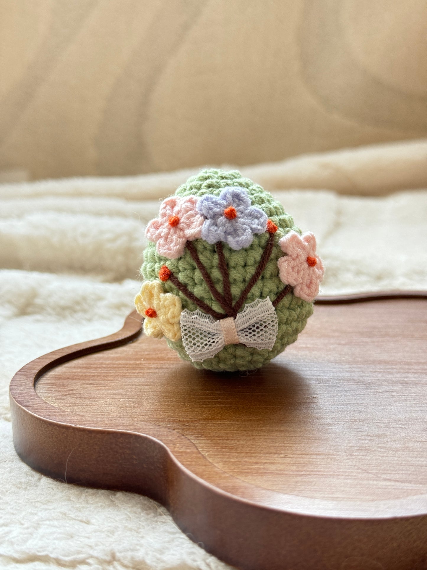 Crochet Easter Egg Trio – Spring Blossom Edition (with Blind Box Option!)