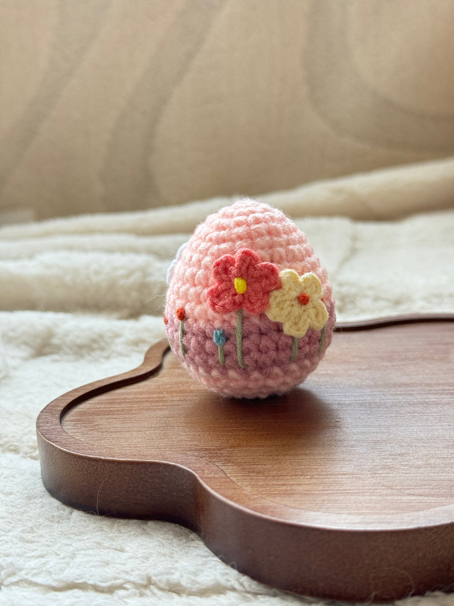 Crochet Easter Egg Trio – Spring Blossom Edition (with Blind Box Option!)