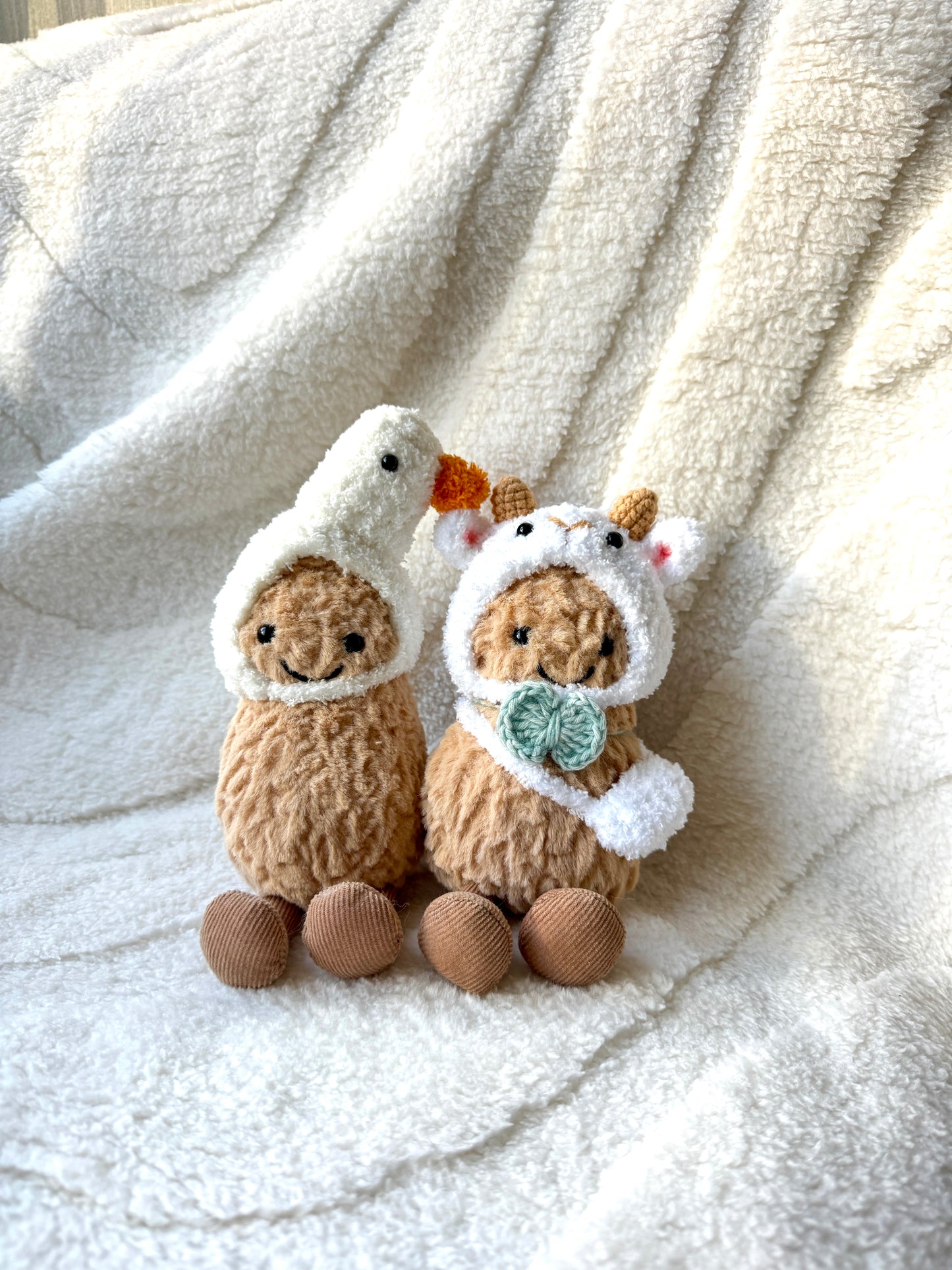 Crochet Sheep Style Outfit Set for Jellycat Amuseables