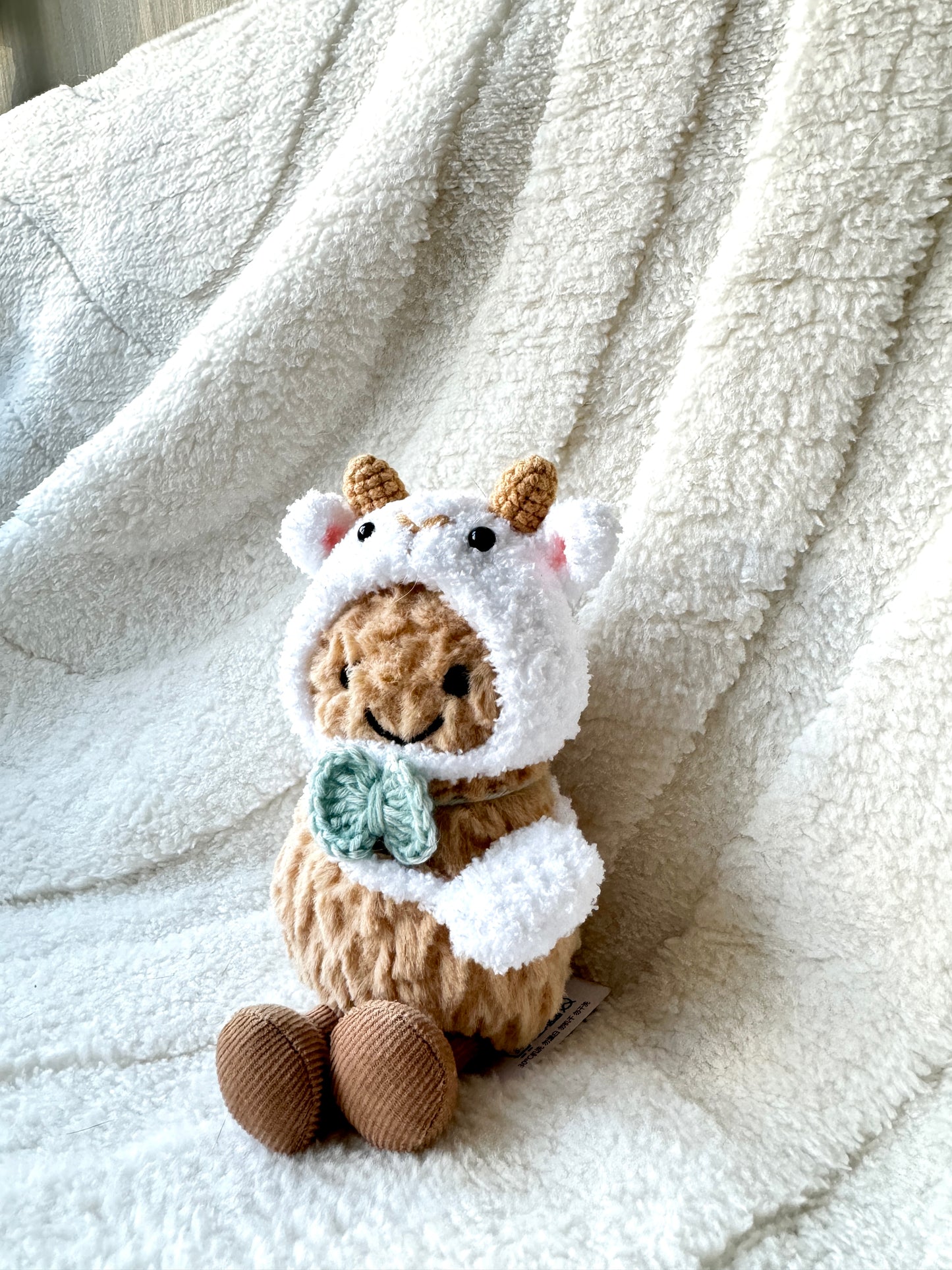 Crochet Sheep Style Outfit Set for Jellycat Amuseables