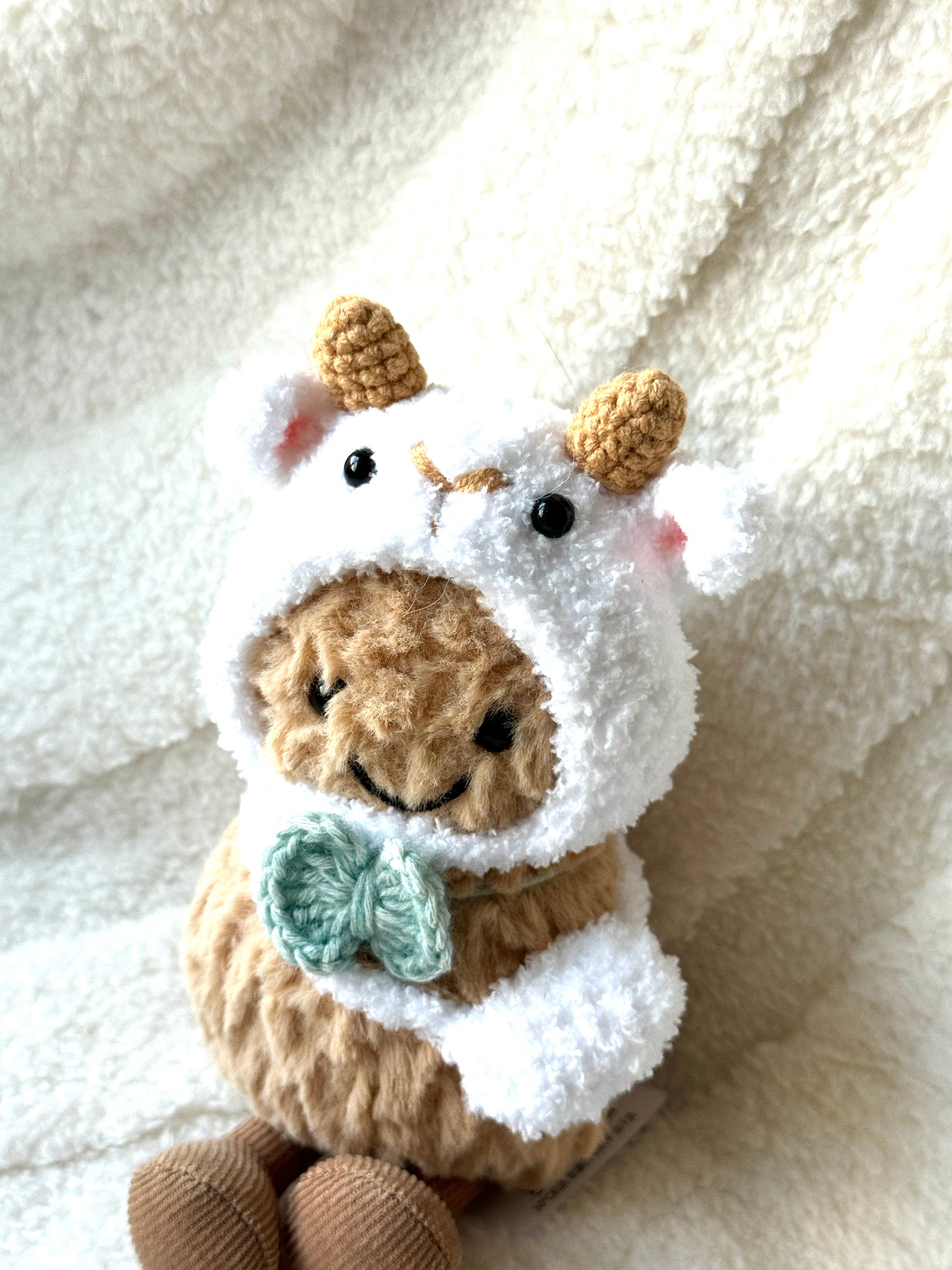 Crochet Sheep Style Outfit Set for Jellycat Amuseables