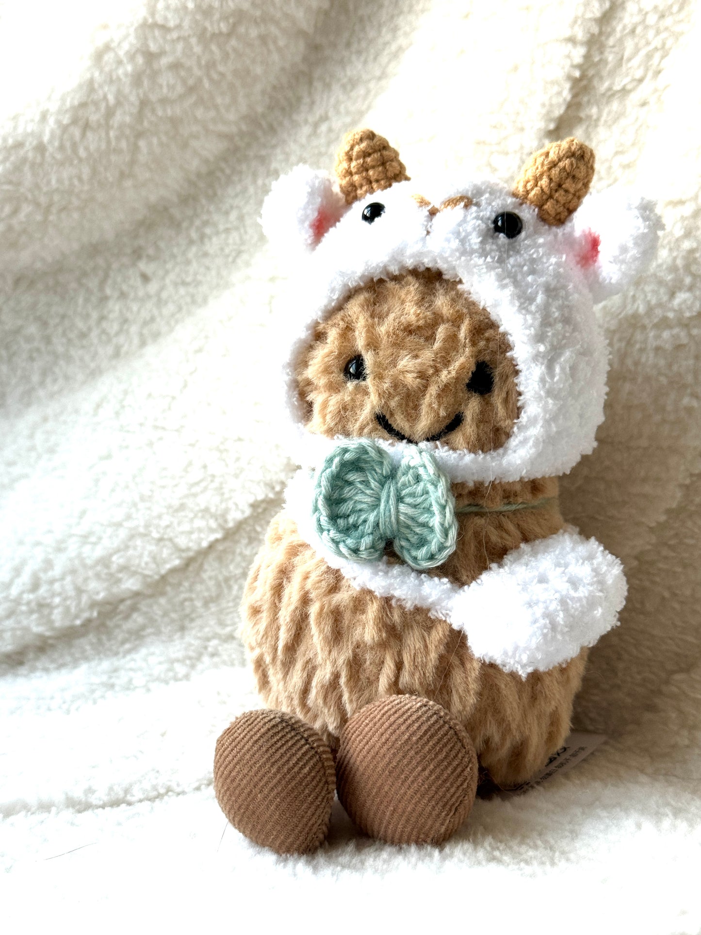 Crochet Sheep Style Outfit Set for Jellycat Amuseables
