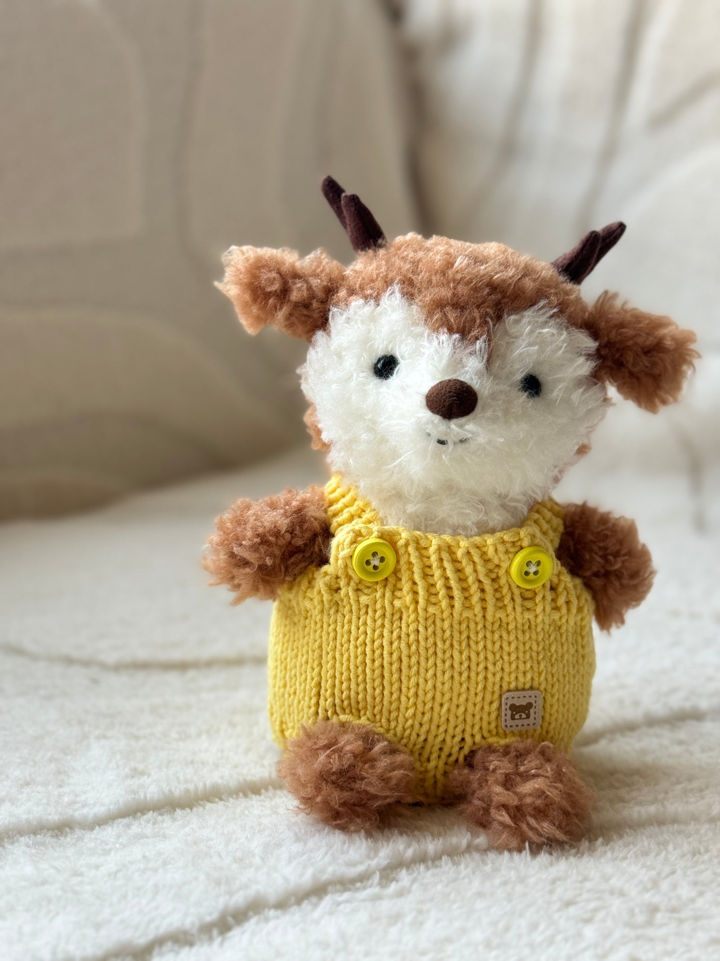 Handmade Crochet Colorful Overalls for Jellycat Little Series