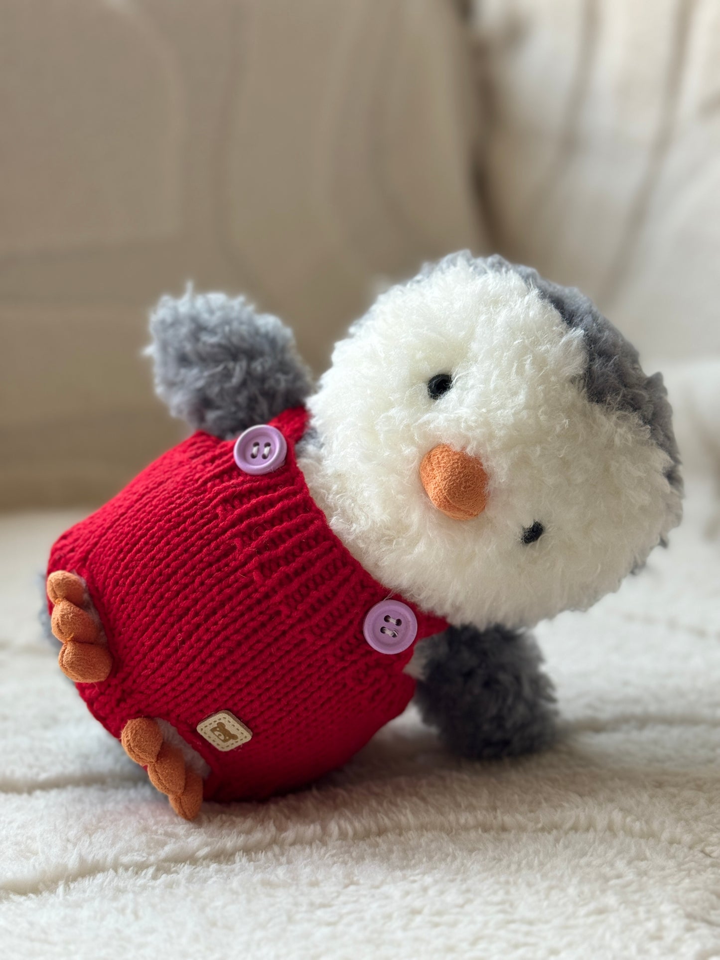 Handmade Crochet Colorful Overalls for Jellycat Little Series