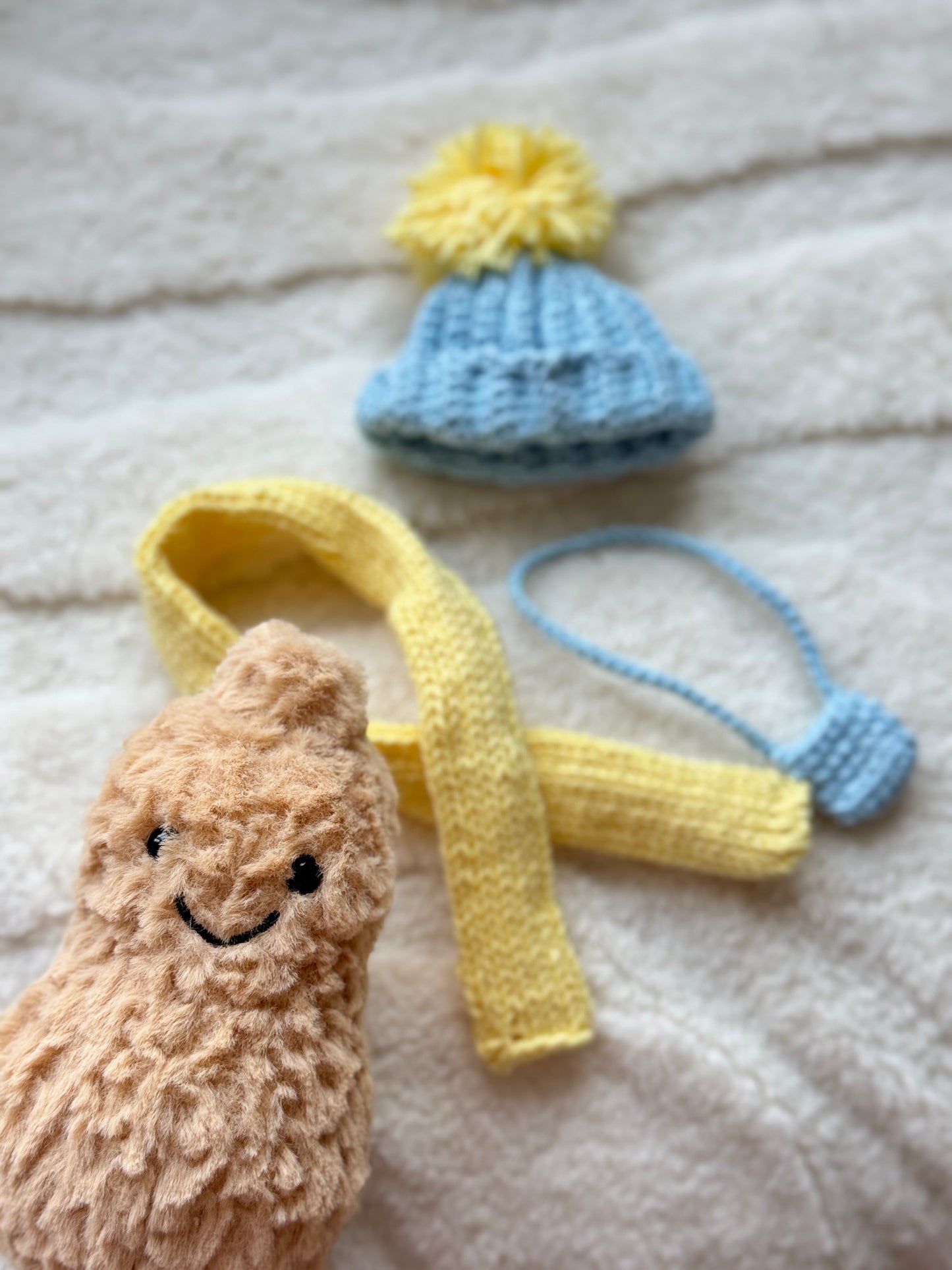 Light Blue & Yellow Crochet Outfit for Jellycat Amuseables