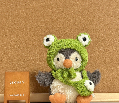 Frog Crochet Outfit for Jellycat Penguin