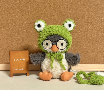 Frog Crochet Outfit for Jellycat Penguin