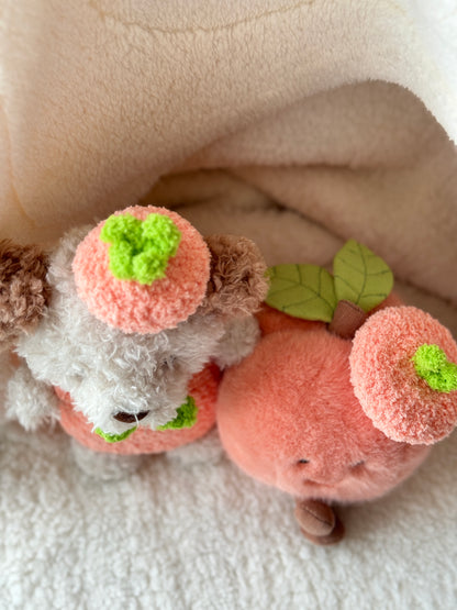 Crochet Peach Outfit for Jellycat Junior Bart or Littles