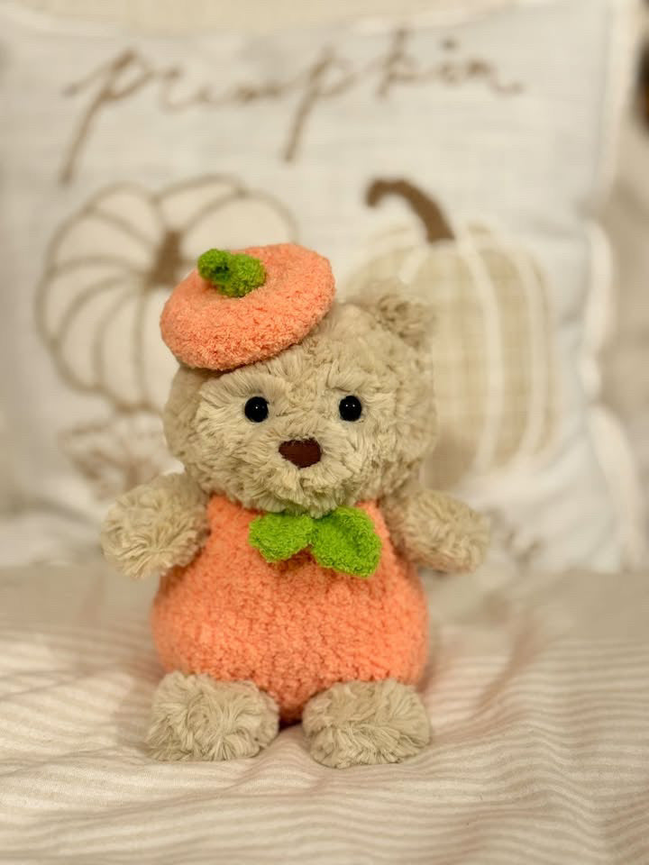 Crochet Peach Outfit for Jellycat Junior Bart