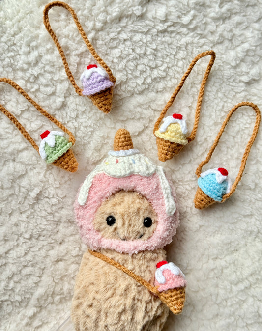 Ice Cream Cone Bag for Jellycat Peanut