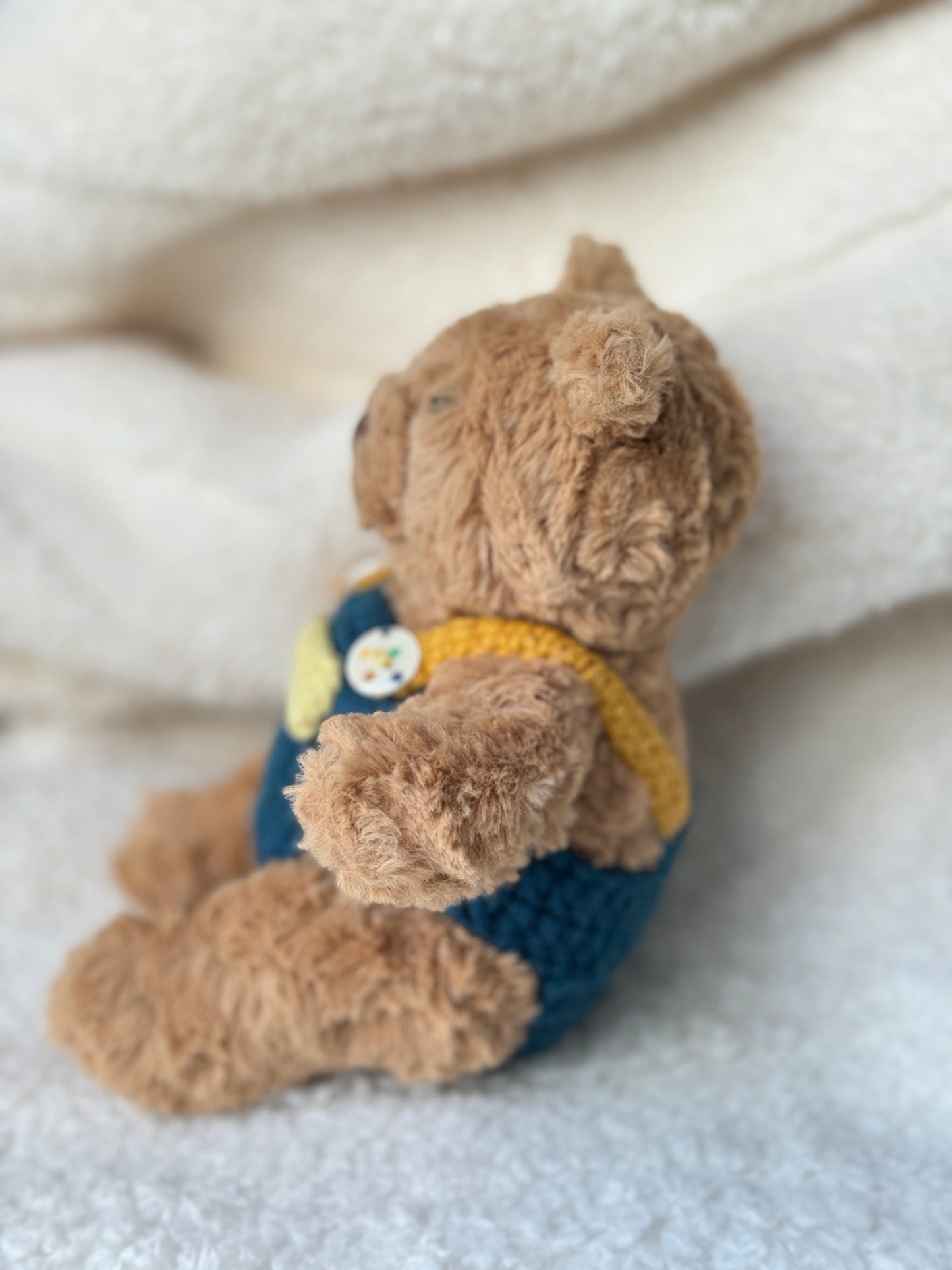 JC Bartholomew Bear Overalls | Handmade Crochet Outfit