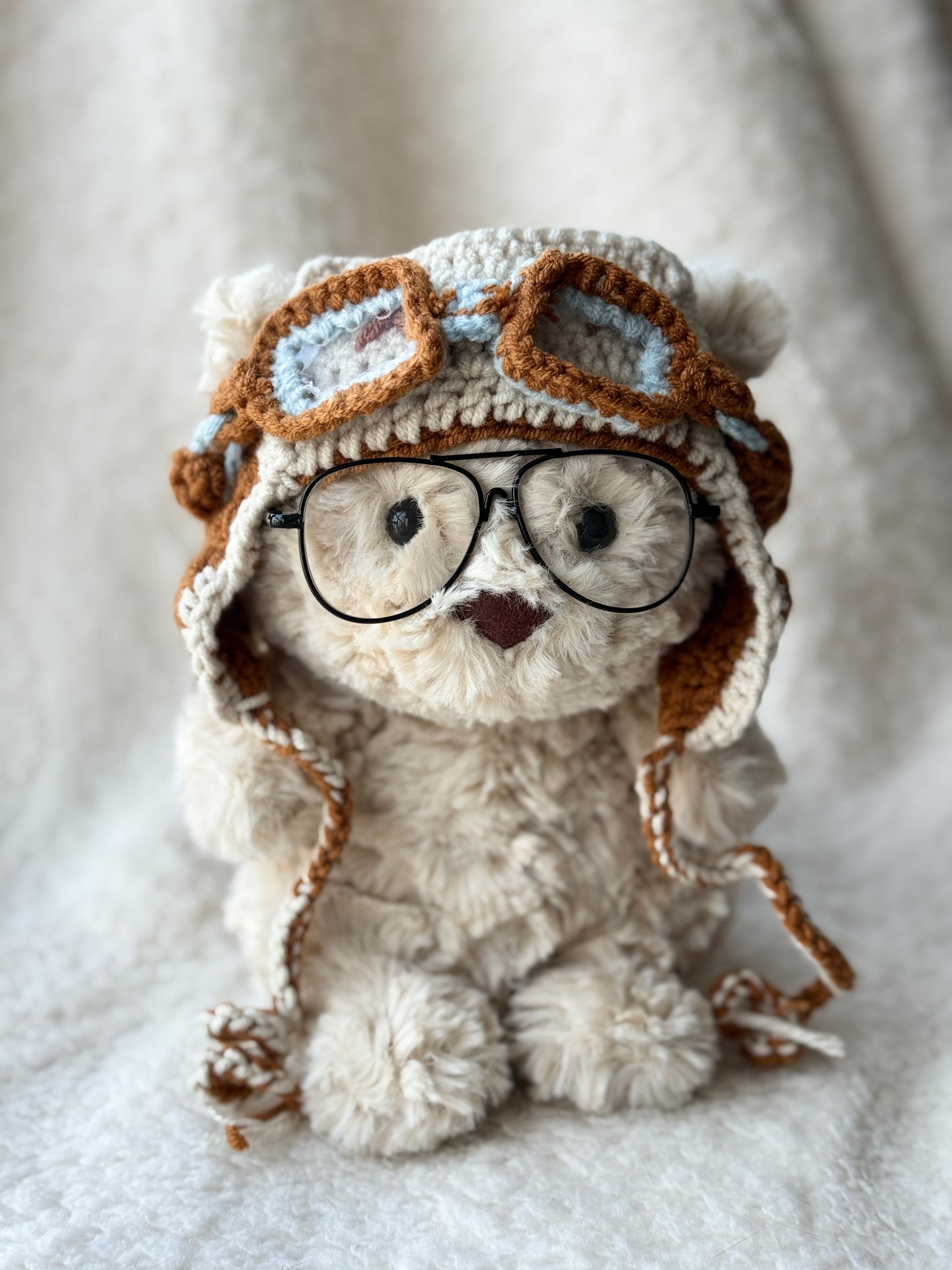 Handmade plush styling accessories for Jellycat Bartholomew Bear
