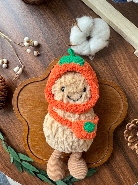 Orange Crochet Outfit for Jellycat Amuseables – Cute Fruit Theme