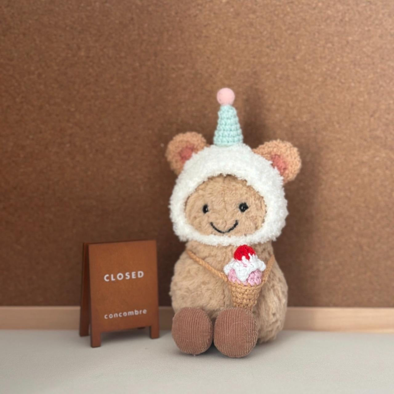  Ice Cream Outfit Set for Jellycat Amuseables Peanut