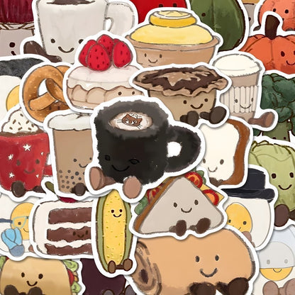 Jellycat Inspried Food-Themed Stickers 