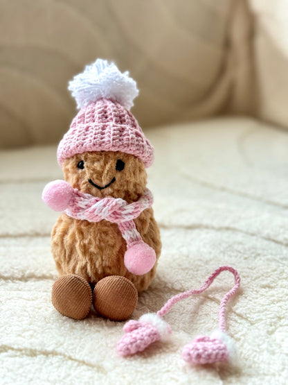 pink bonnet for jellycat plush