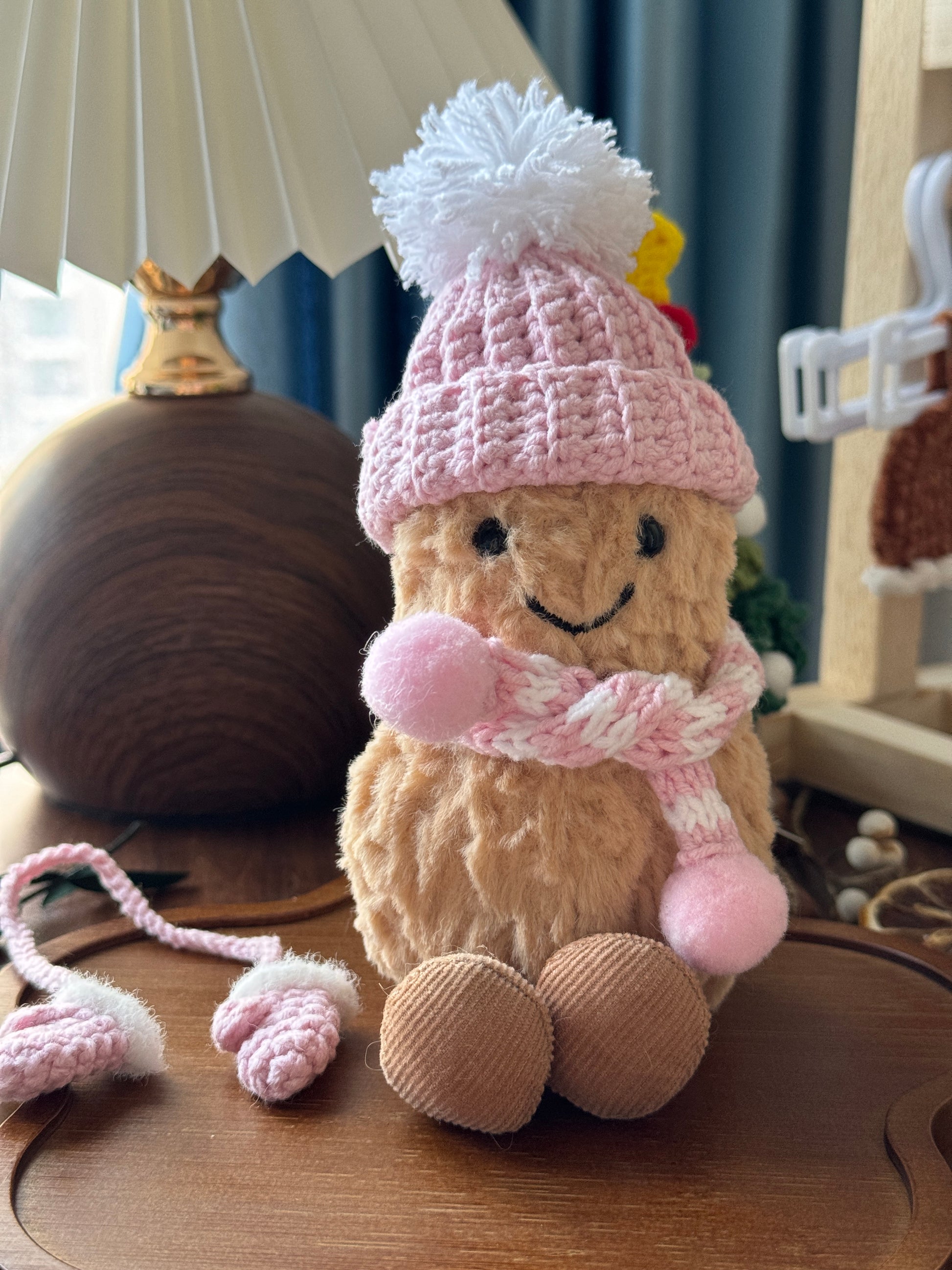 pink bonnet for jellycat plush