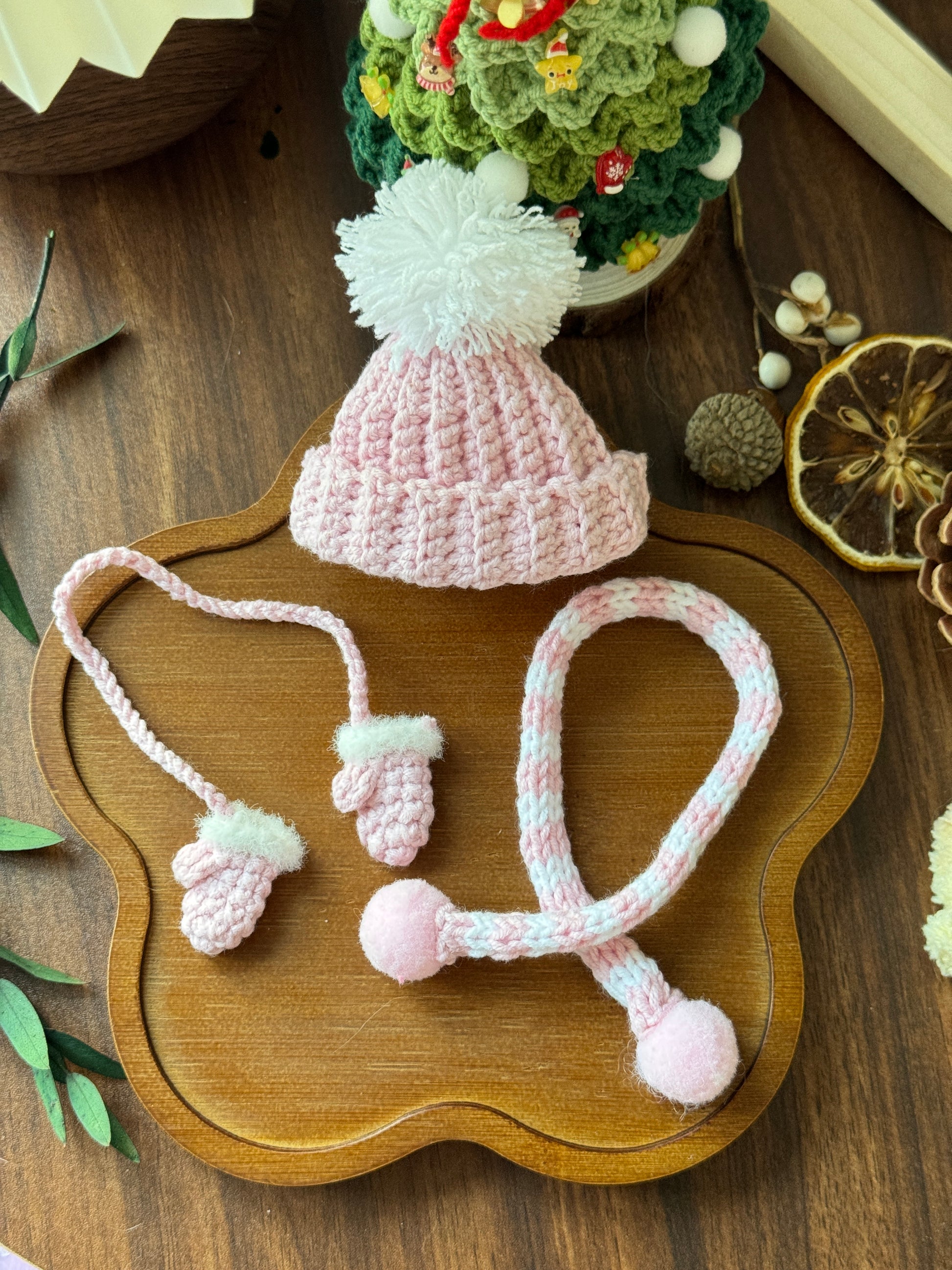 pink bonnet for jellycat plush