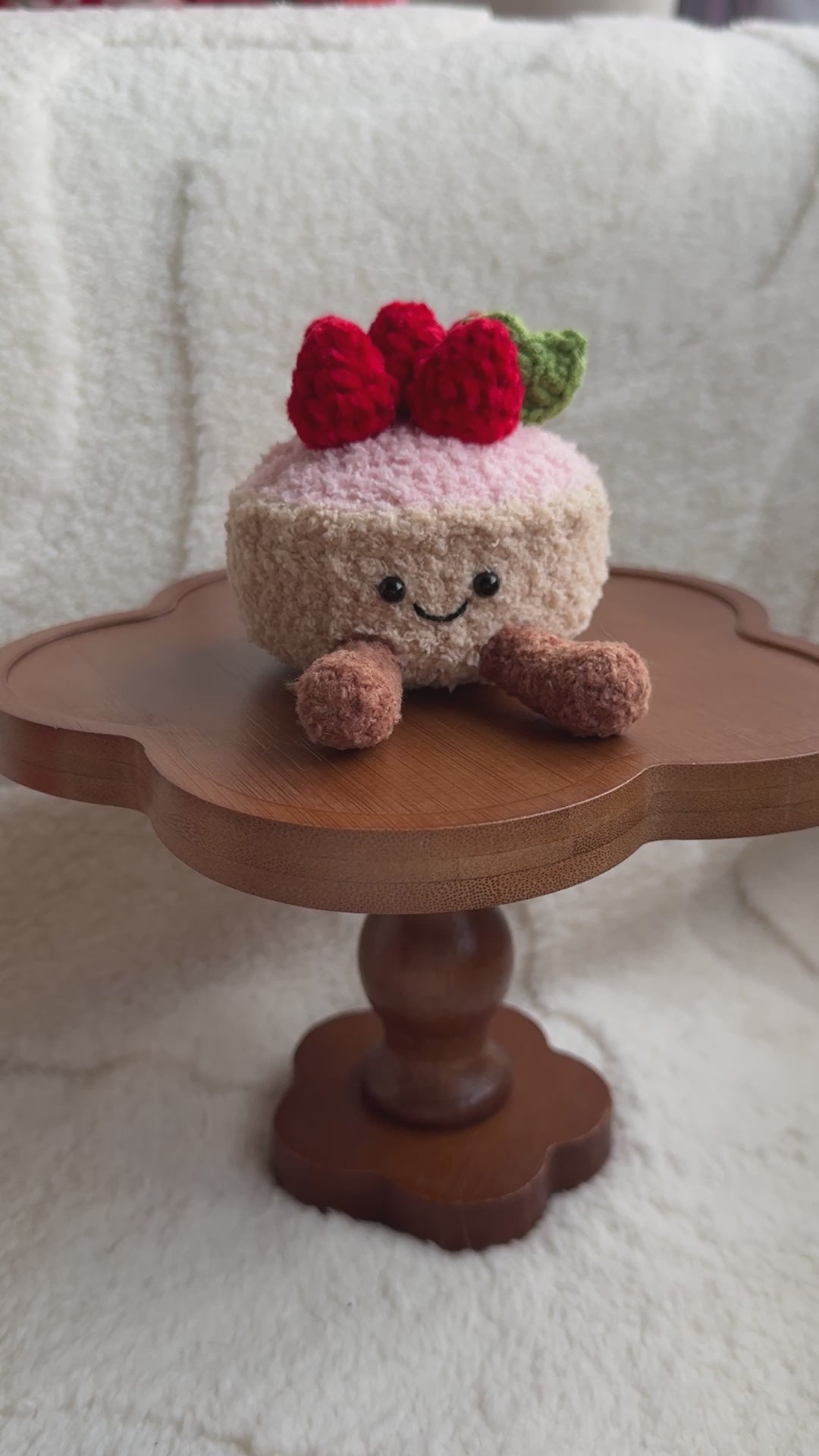 Crochet Fleurette Tarte aux Fraises Plush | Jellycat-Inspired
